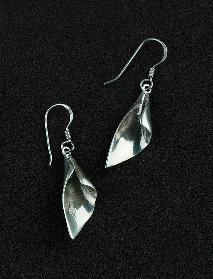 92.5 Silver Petal Loops