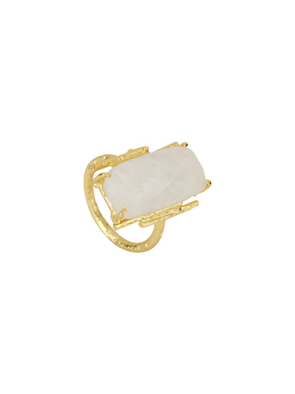 Baguette Moonstone Ring