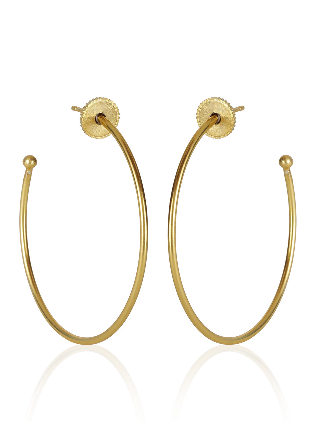 Gold Plated Classic Hoops