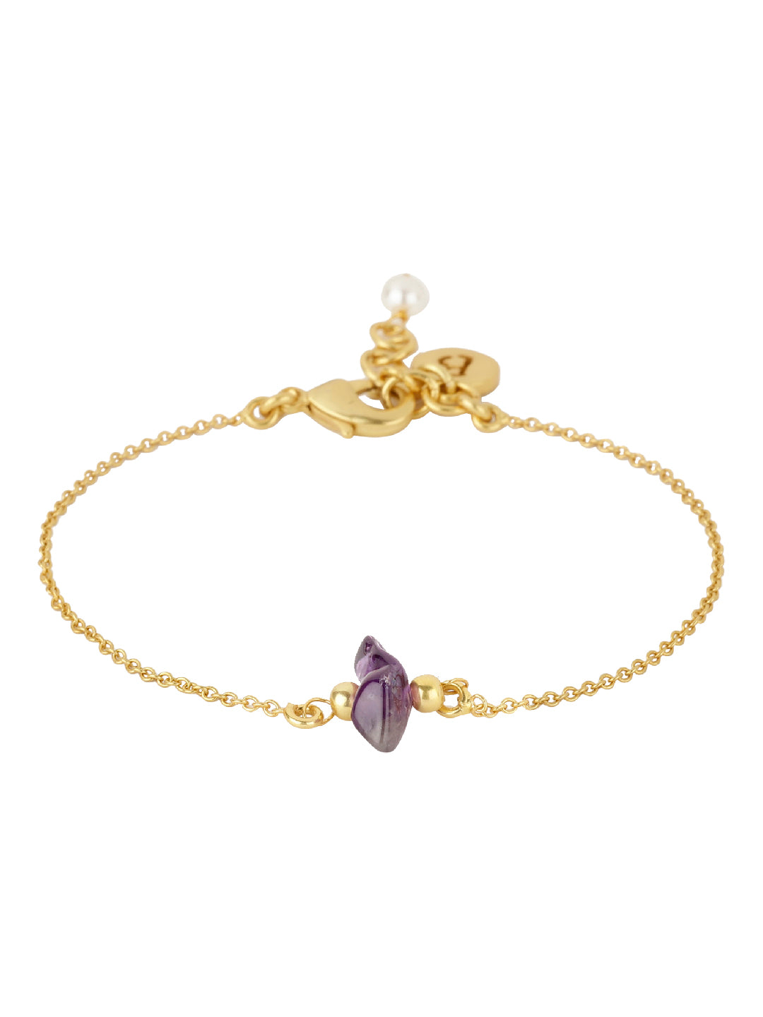 Minimal Amethyst Bracelet