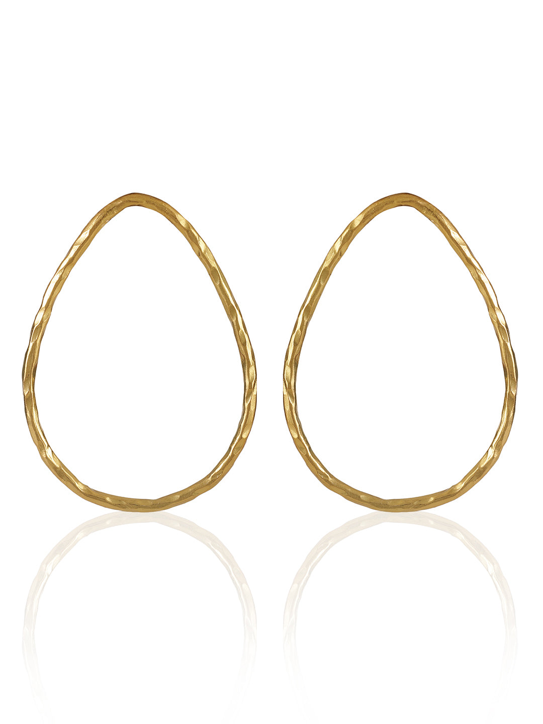 Gold Plated Minimal Teardrop Studs