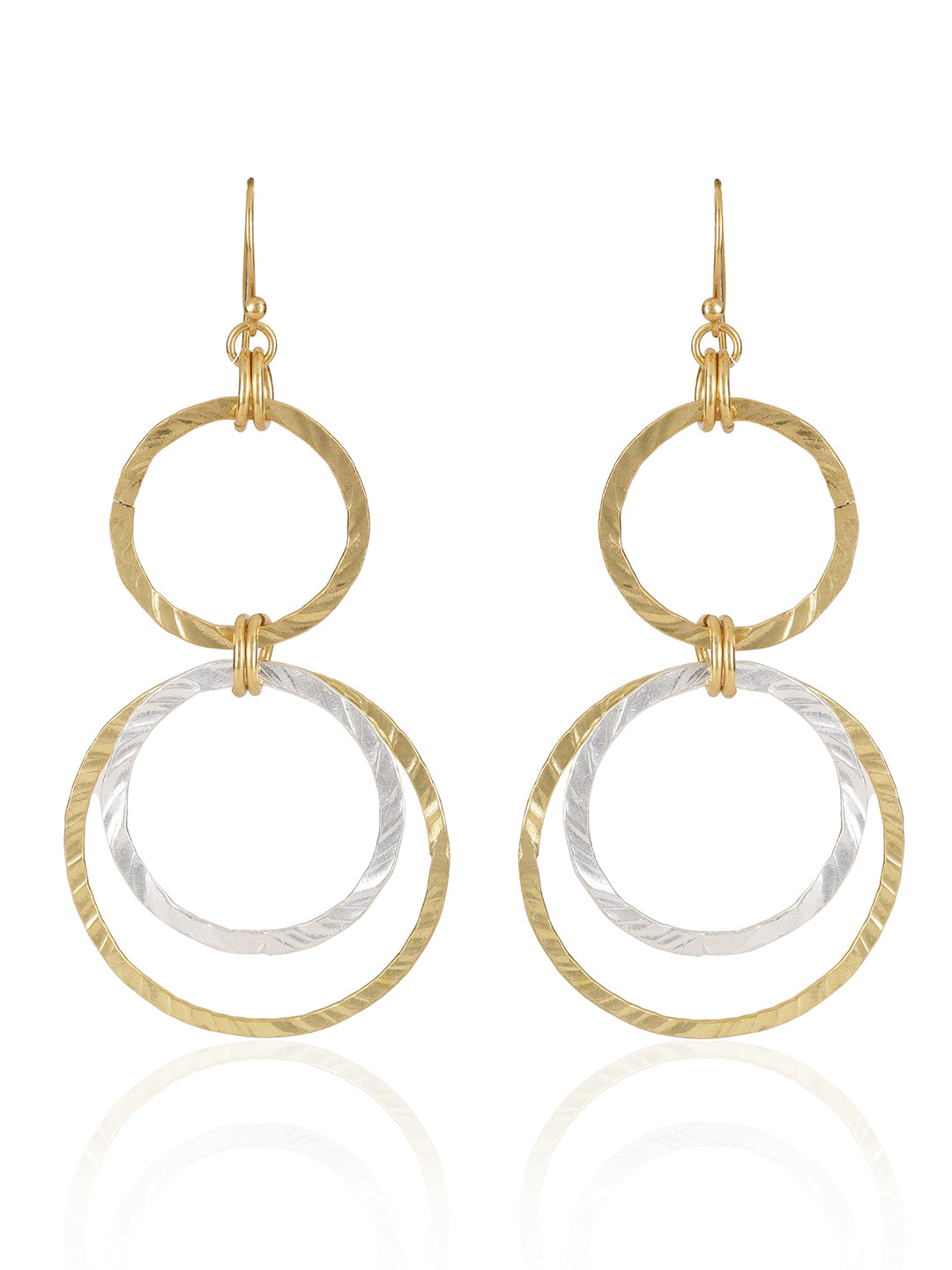 Gold-Silver Plated Ring Danglers