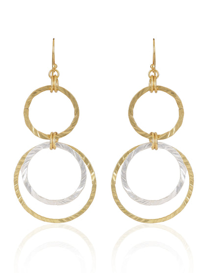 Gold-Silver Plated Ring Danglers