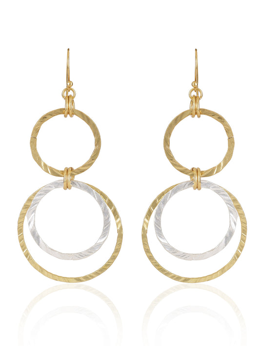 Gold-Silver Plated Ring Danglers