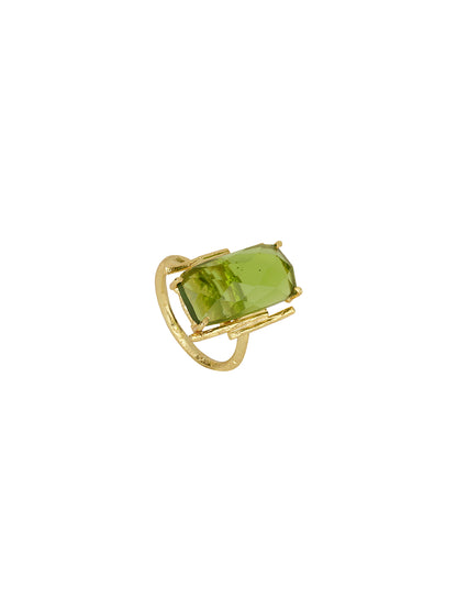 Baguette Peridot Ring