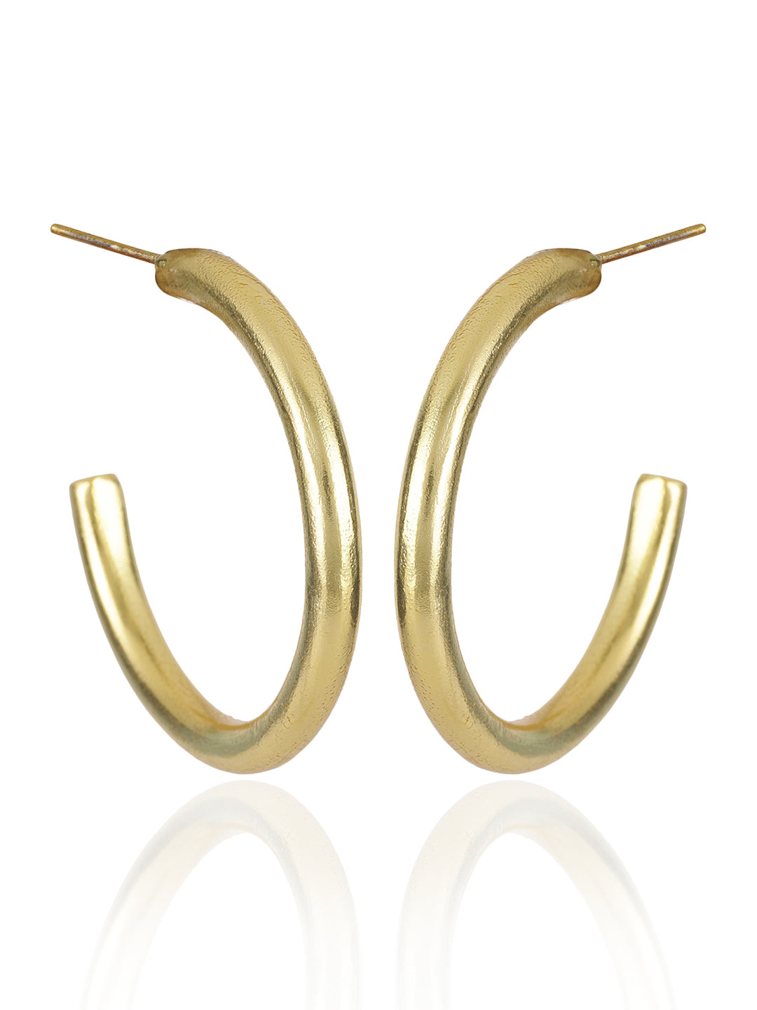 Gold Plated Classic Thick Hoops