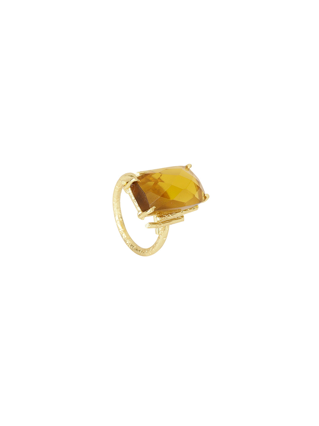 Baguette Citrine Ring