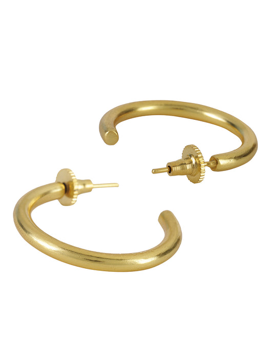 Gold Plated Classic Thick Hoops