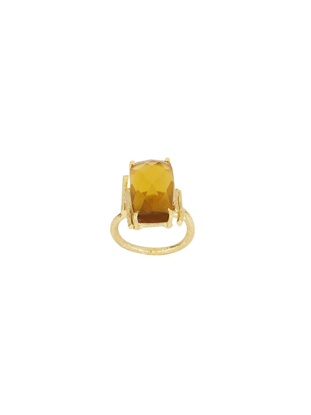 Baguette Citrine Ring