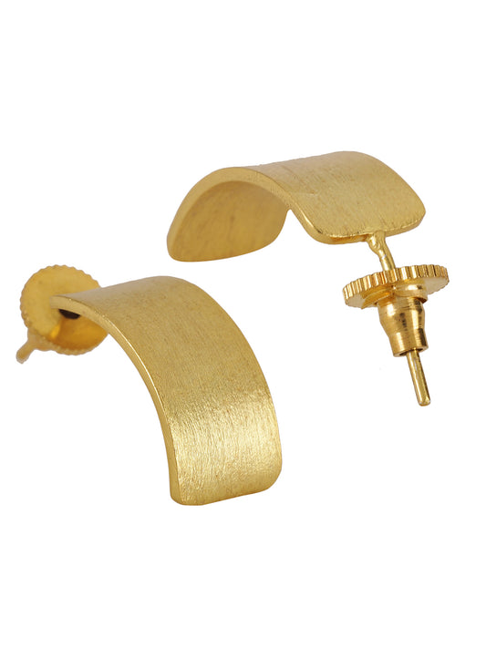 Gold Plated Arc Studs