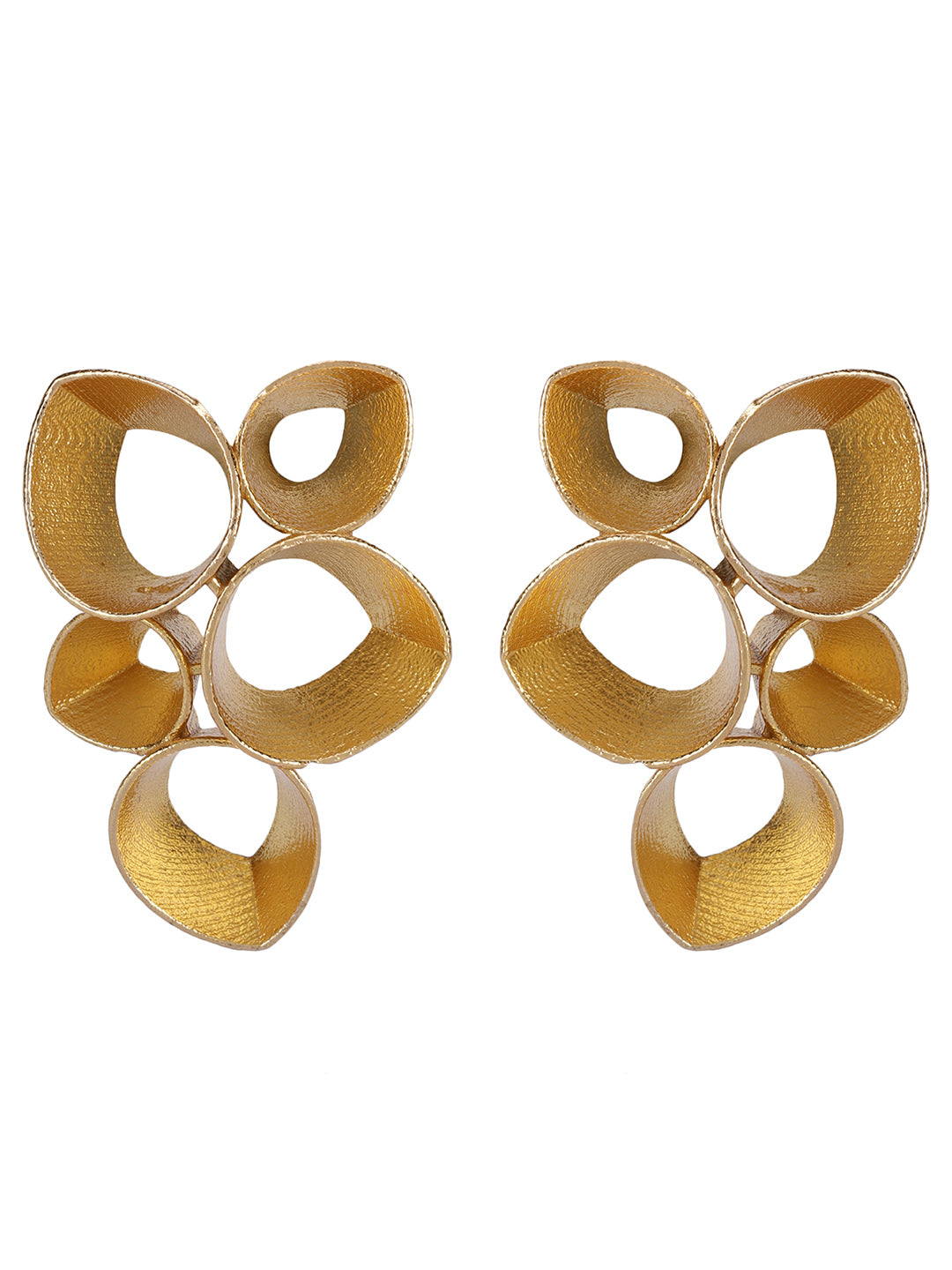 Gold Plated Teardrops Earrings