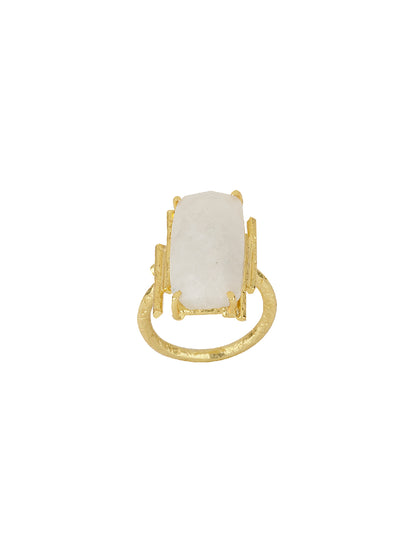 Baguette Moonstone Ring