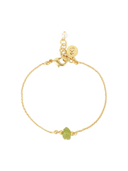 Minimal Peridot Bracelet