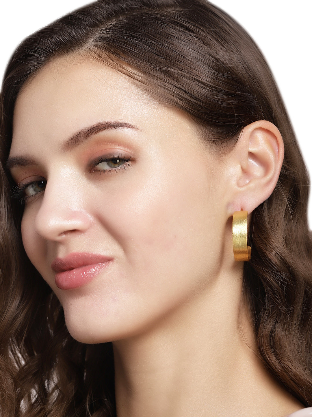 Gold Plated Wide Hoops