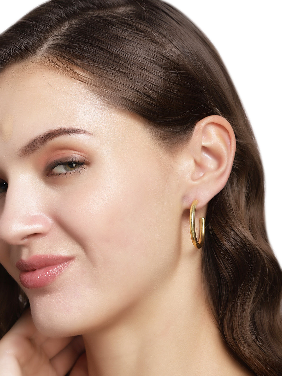 Gold Plated Classic Thick Hoops