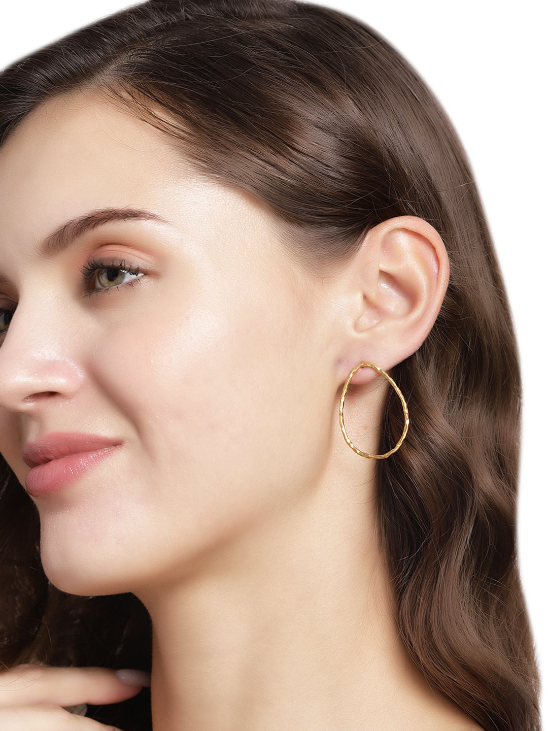 Gold Plated Minimal Teardrop Studs