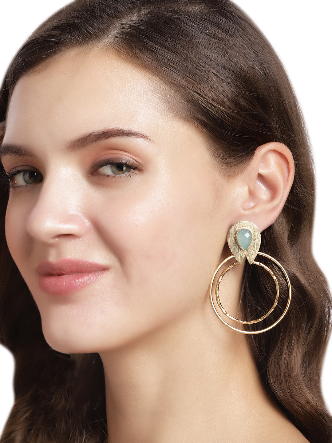 Gold Plated Circular Danglers