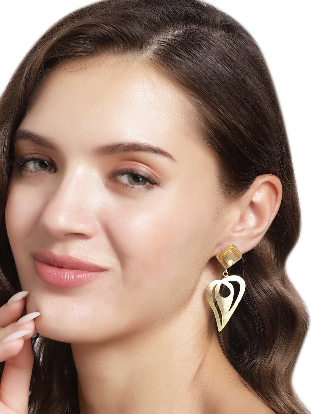 Gold Plated Teardrop Danglers