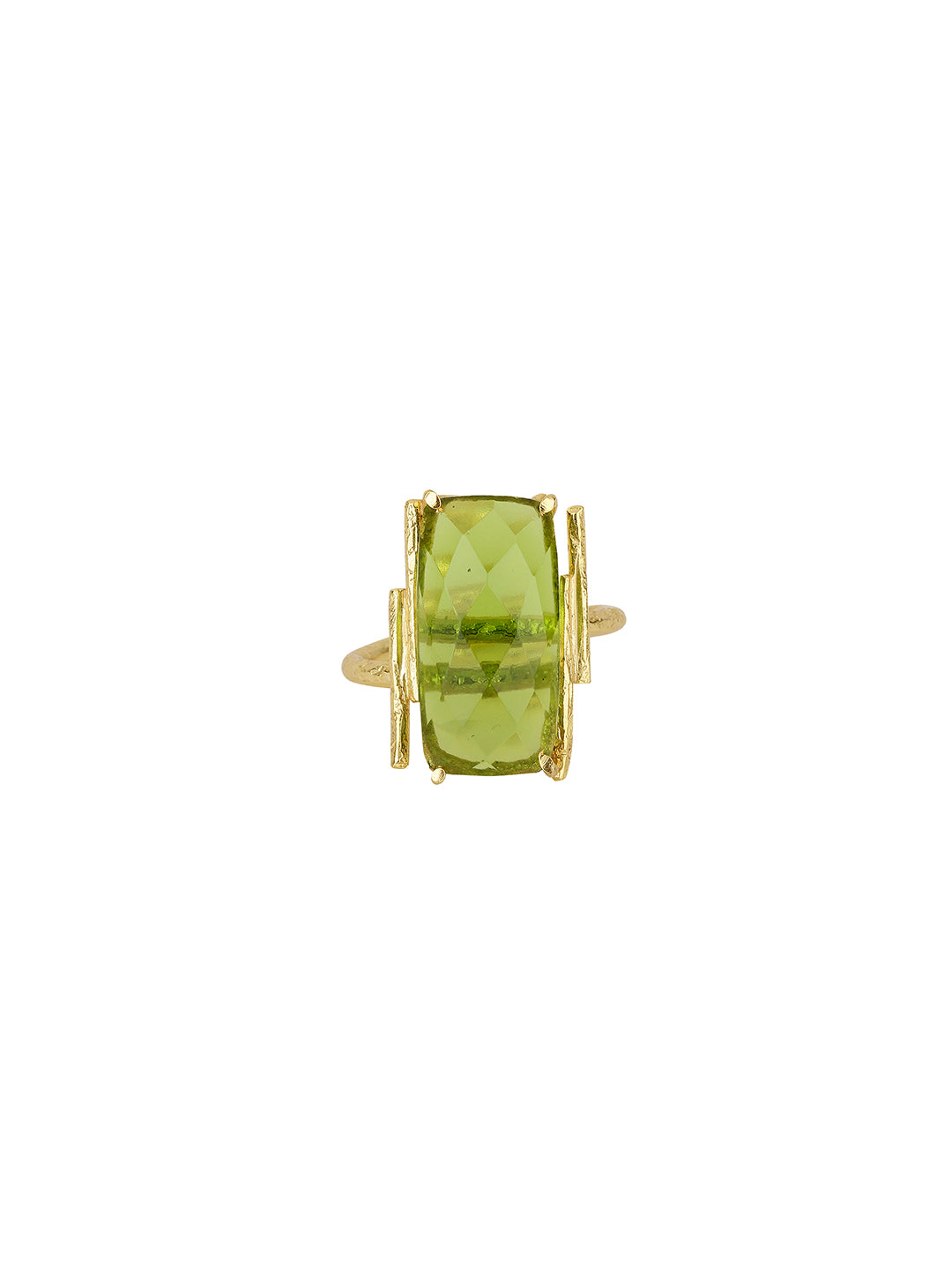 Baguette Peridot Ring