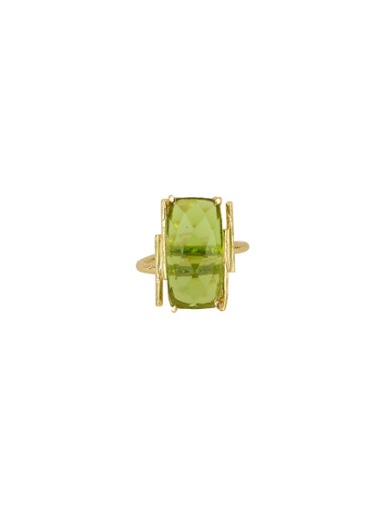 Baguette Peridot Ring