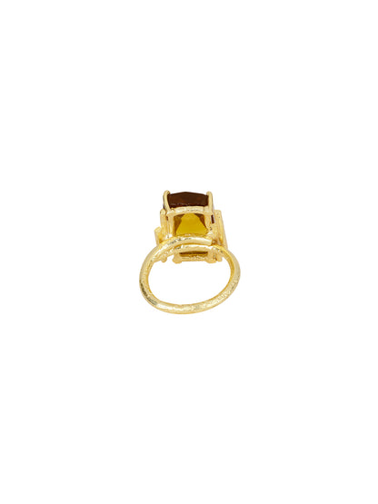 Baguette Citrine Ring