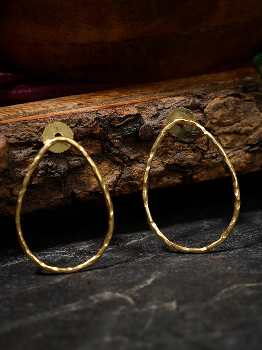 Gold Plated Minimal Teardrop Studs