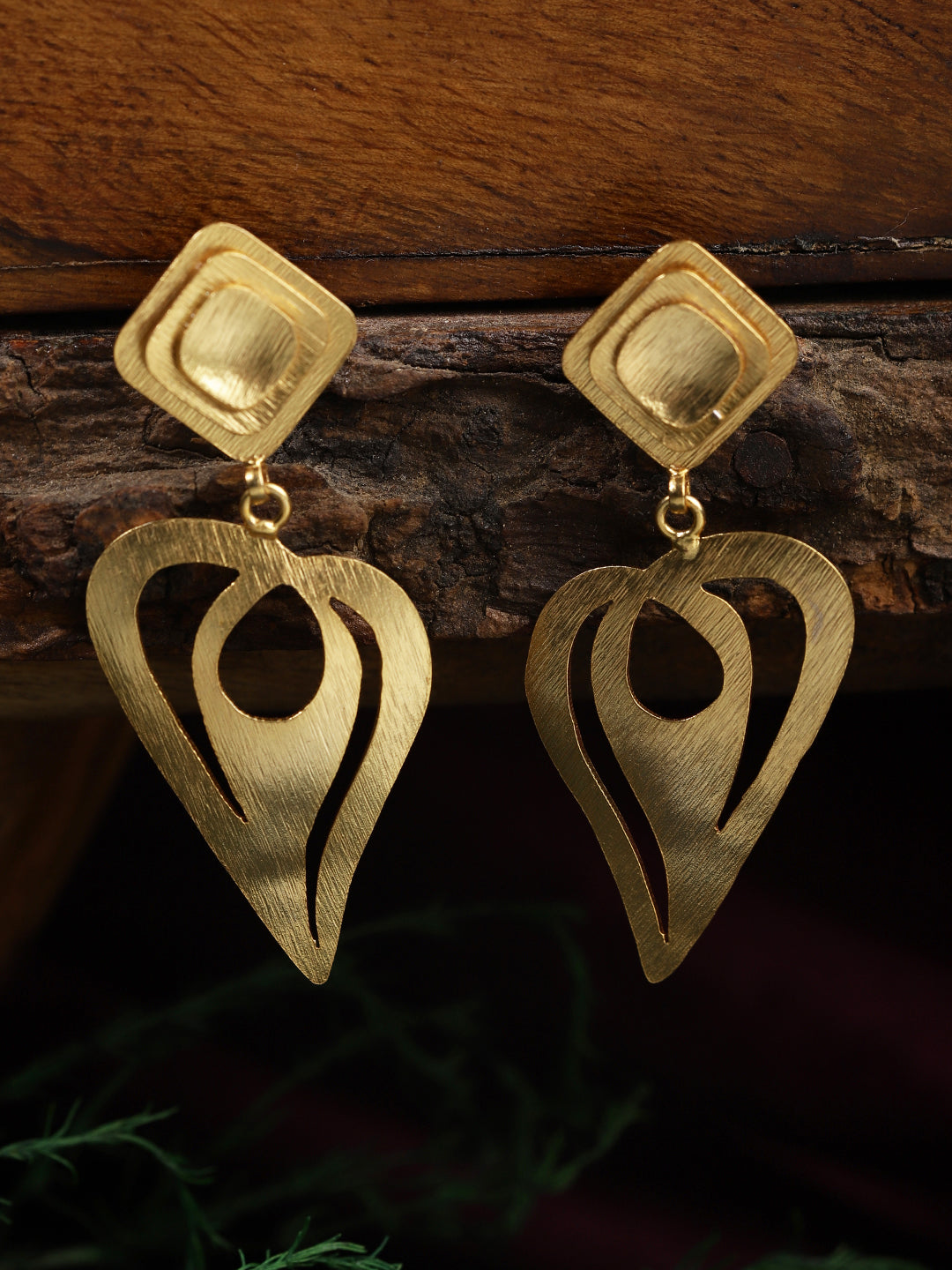 Gold Plated Teardrop Danglers