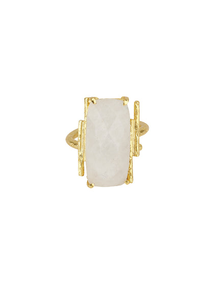 Baguette Moonstone Ring