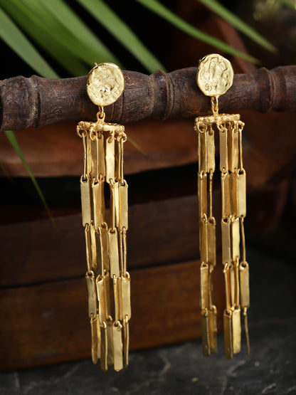 Gold Plated Chandeliar Danglers