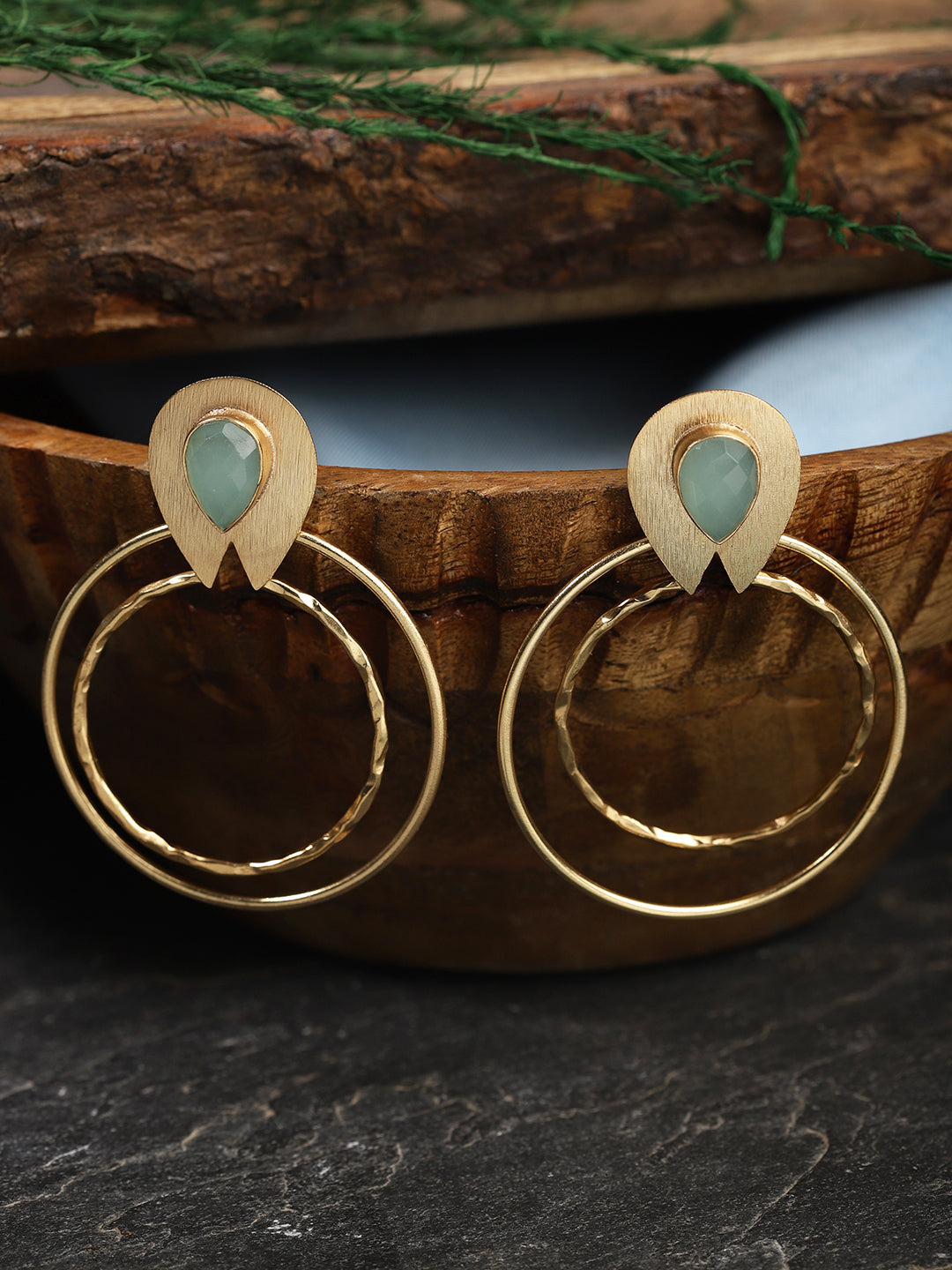 Gold Plated Circular Danglers