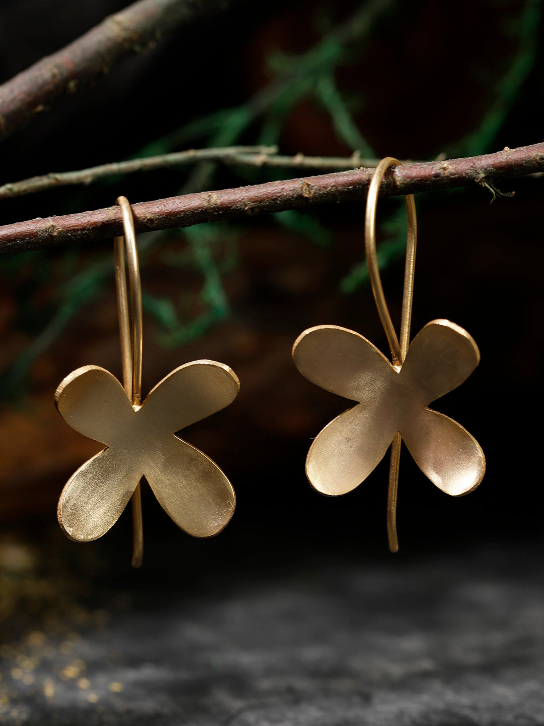 Gold Plated Clover Loops