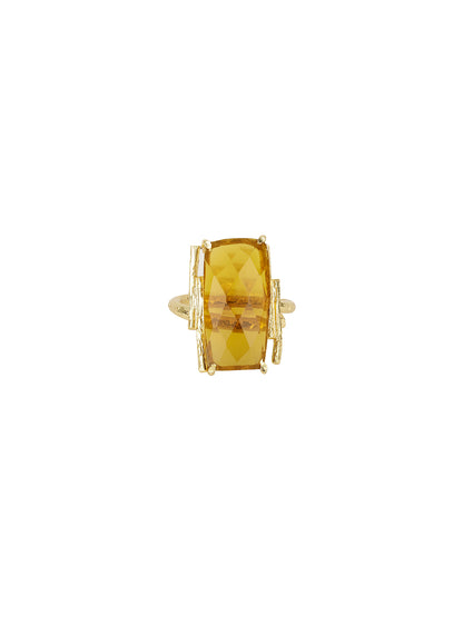 Baguette Citrine Ring