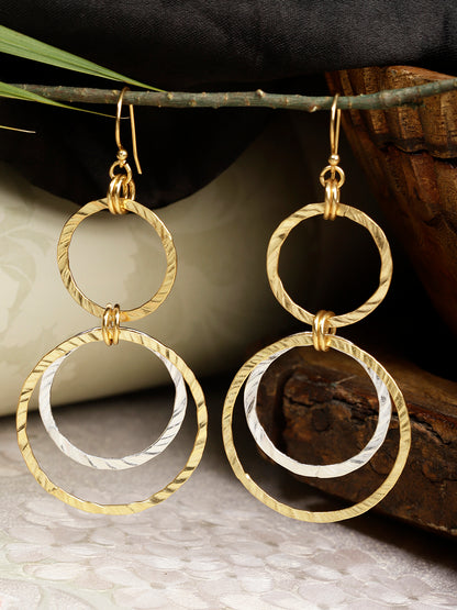 Gold-Silver Plated Ring Danglers