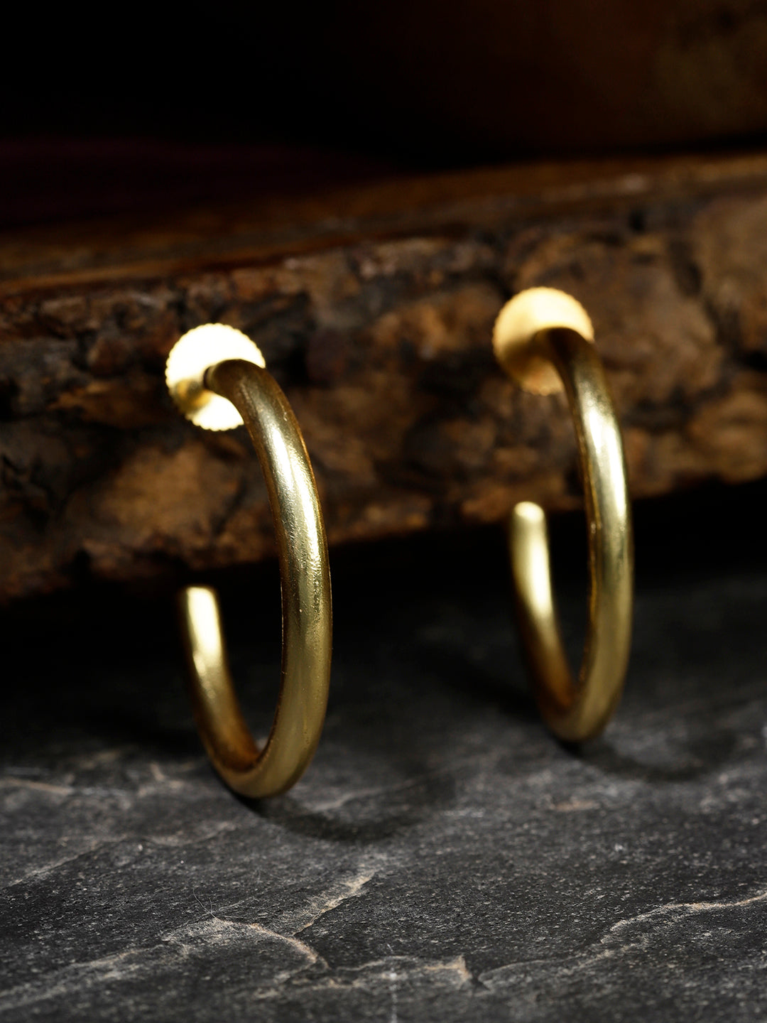 Gold Plated Classic Thick Hoops