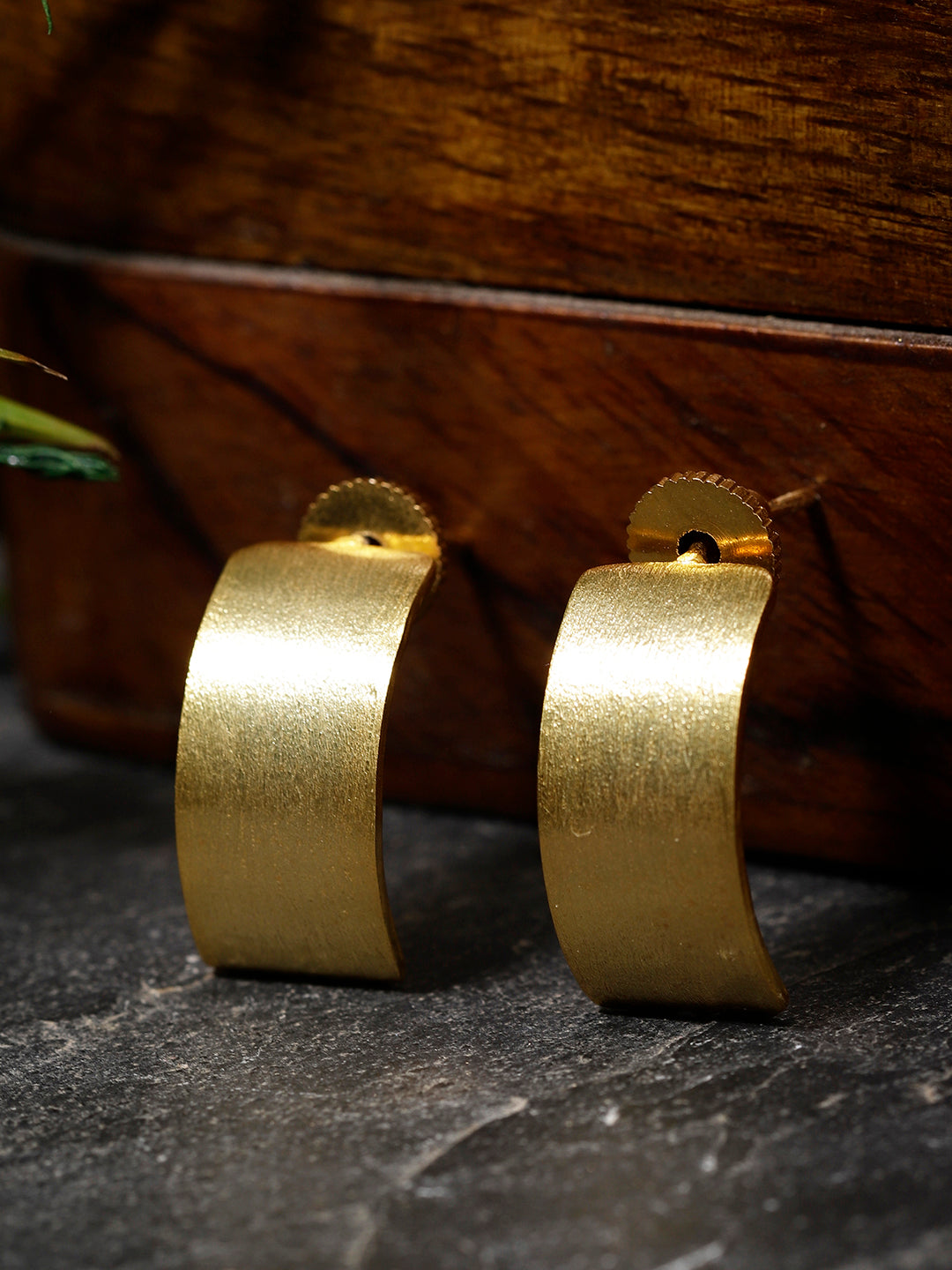 Gold Plated Arc Studs