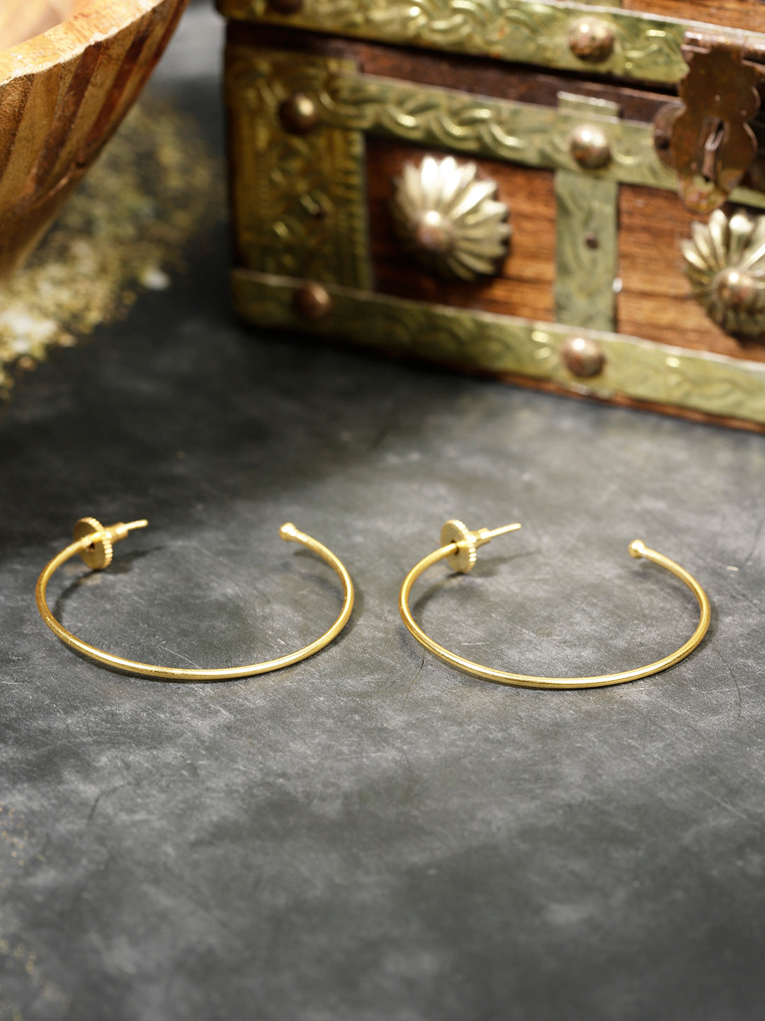 Gold Plated Classic Hoops