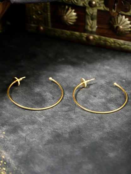 Gold Plated Classic Hoops