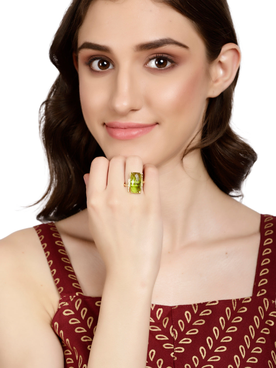 Baguette Peridot Ring