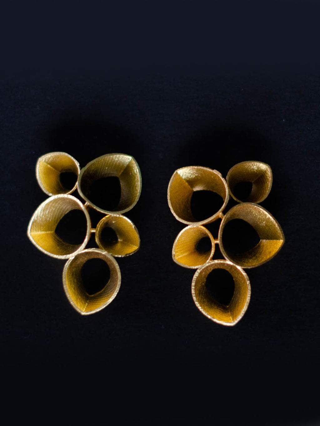 Gold Plated Teardrops Earrings, Earrings - Shopberserk