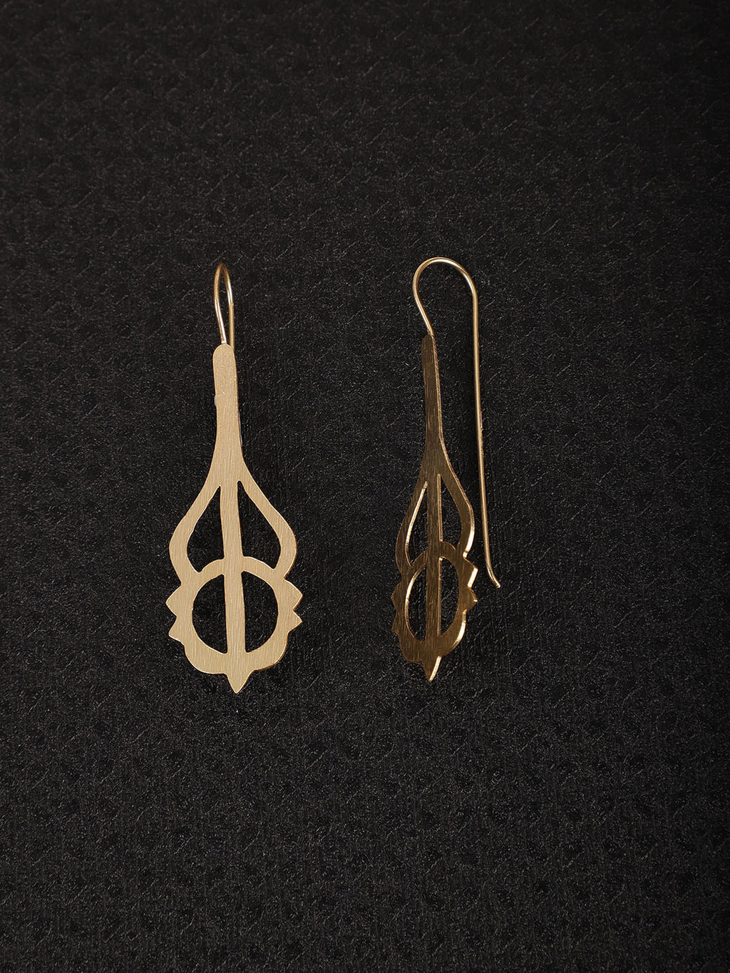 Gold Plated Frill Loops, Earrings - Shopberserk