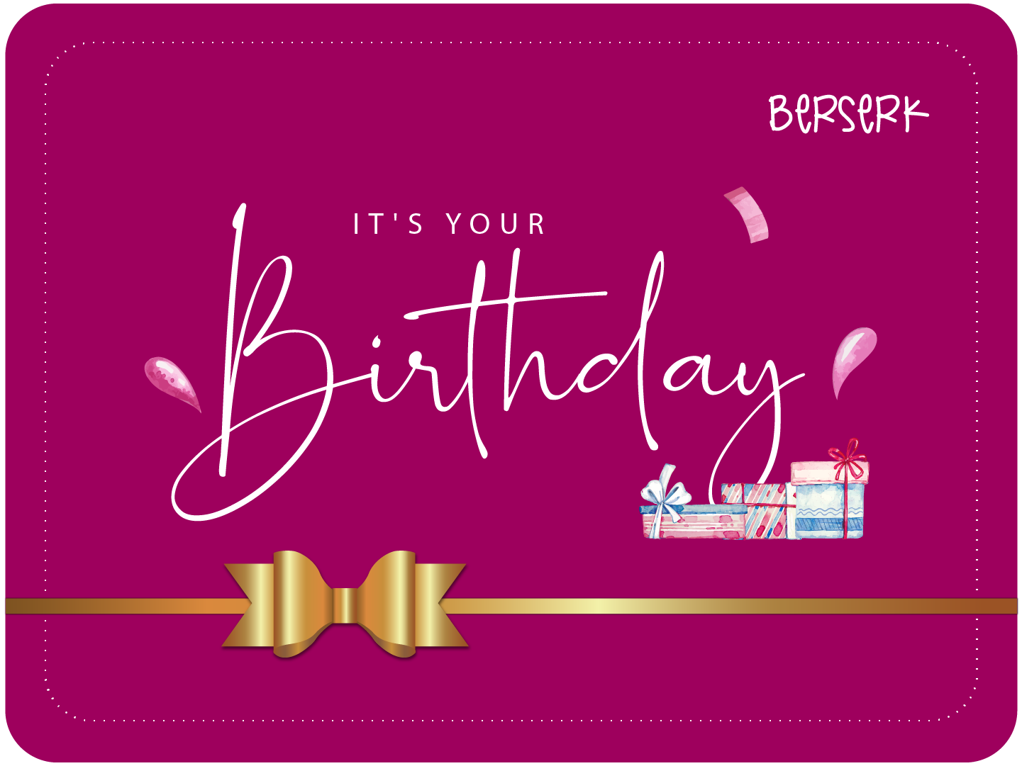Happy Birthday Gift Card, Gift Cards - Shopberserk