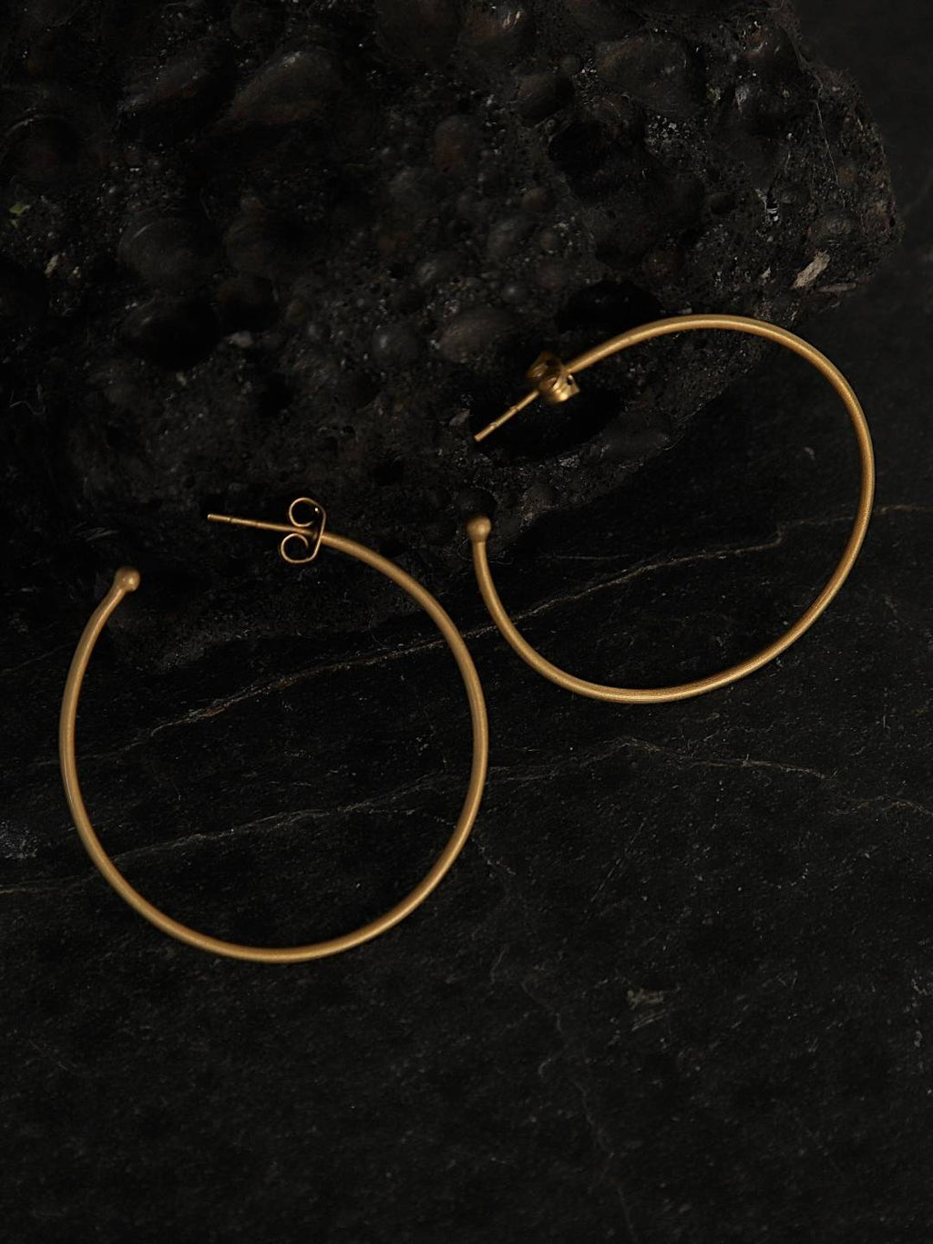 Gold Plated Classic Hoops, Earrings - Shopberserk