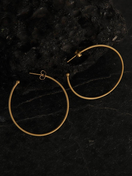 Gold Plated Classic Hoops